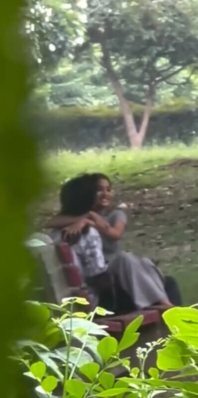 DELHI YOUNG HORNY COUPLE PLAYING WITH GF BOOBS IN PARK OUTDOOR FUN π₯π₯΅π β picture 1