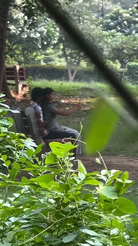 DELHI YOUNG HORNY COUPLE PLAYING WITH GF BOOBS IN PARK OUTDOOR FUN π₯π₯΅π β picture 2