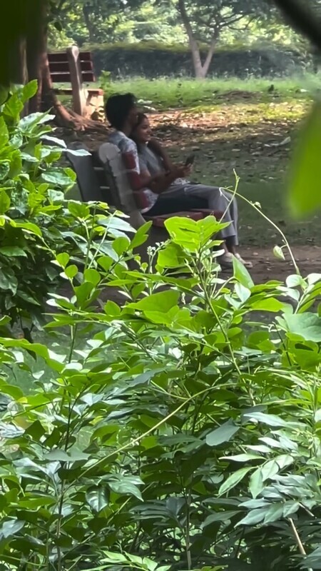 DELHI YOUNG HORNY COUPLE PLAYING WITH GF BOOBS IN PARK OUTDOOR FUN π₯π₯΅π β picture 3