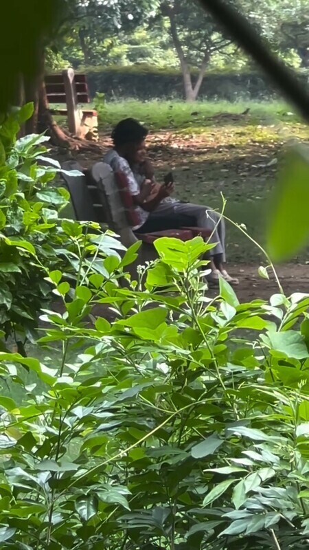DELHI YOUNG HORNY COUPLE PLAYING WITH GF BOOBS IN PARK OUTDOOR FUN π₯π₯΅π β picture 4