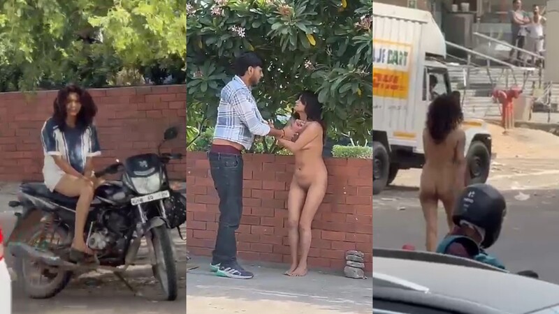 Desi Indian Crazy Girl Public Nude Walk 4 Videos – video