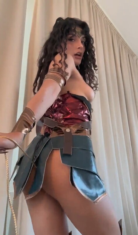 HOT SLIM FIT BROWN NRI MODEL JASMINEX WONDERWOMEN COSPLAY VIDEO FOR HER SPECIALS HOT NTI – picture 10