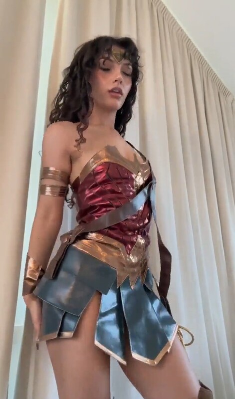 HOT SLIM FIT BROWN NRI MODEL JASMINEX WONDERWOMEN COSPLAY VIDEO FOR HER SPECIALS HOT NTI – picture 2