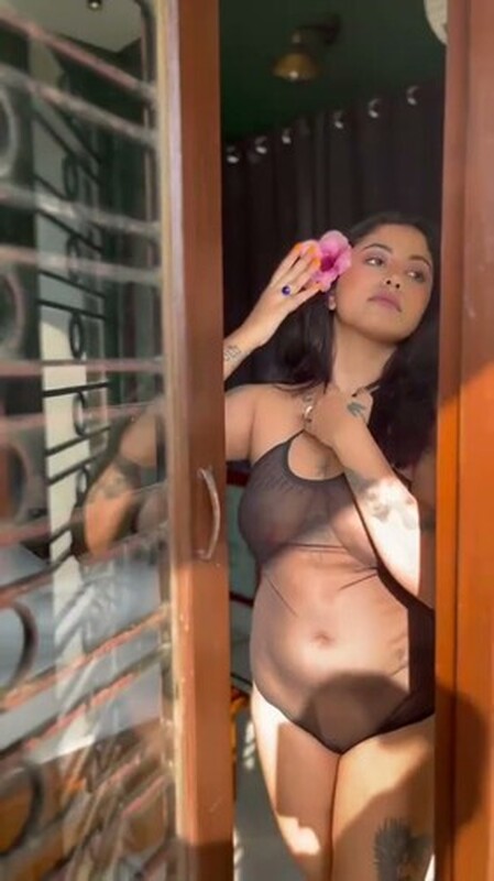 Hot Yajna Seni Nipples in see-through Monokini ~ App Content – picture 3