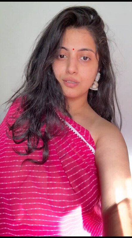 Most Wanted NRI Model Rashmiix @rmiiix69 Teasing in Pink Saree Loyalfans/Onlyfans All – picture 3